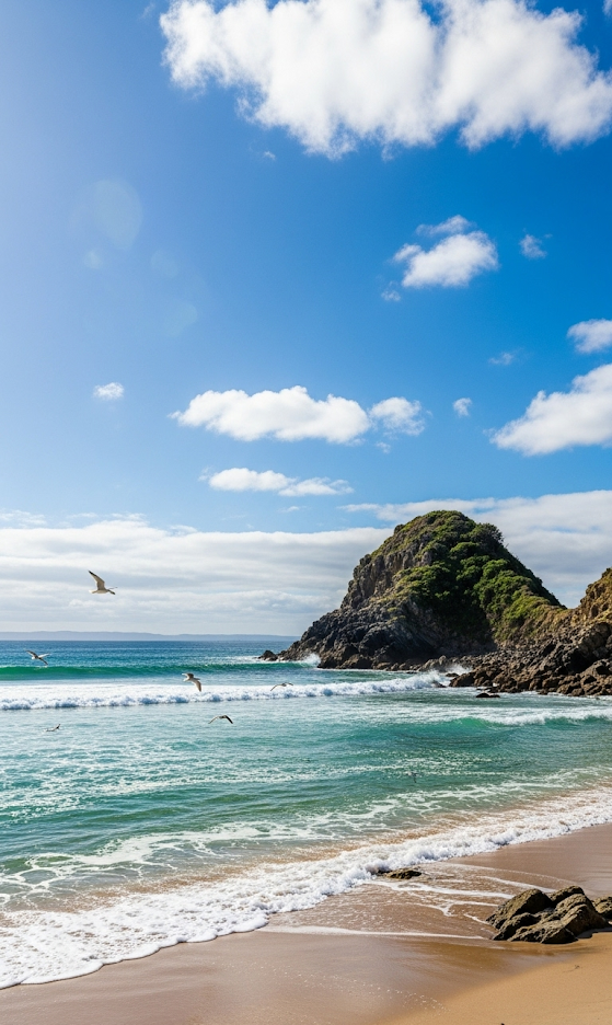 Beautiful beach waves - symbolizing strength, confidence, and tranquility.