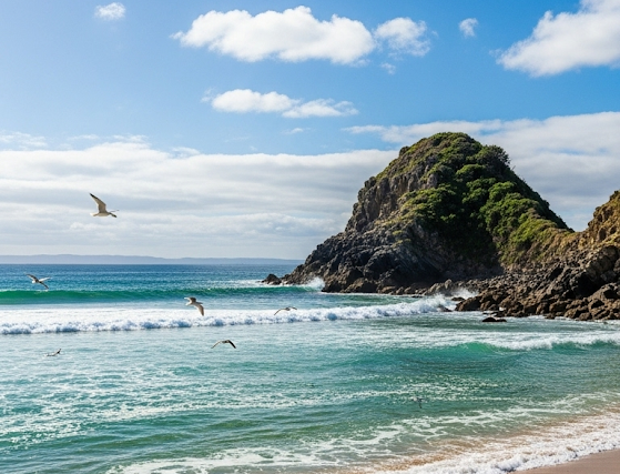 Beautiful beach waves - symbolizing strength, confidence, and tranquility.