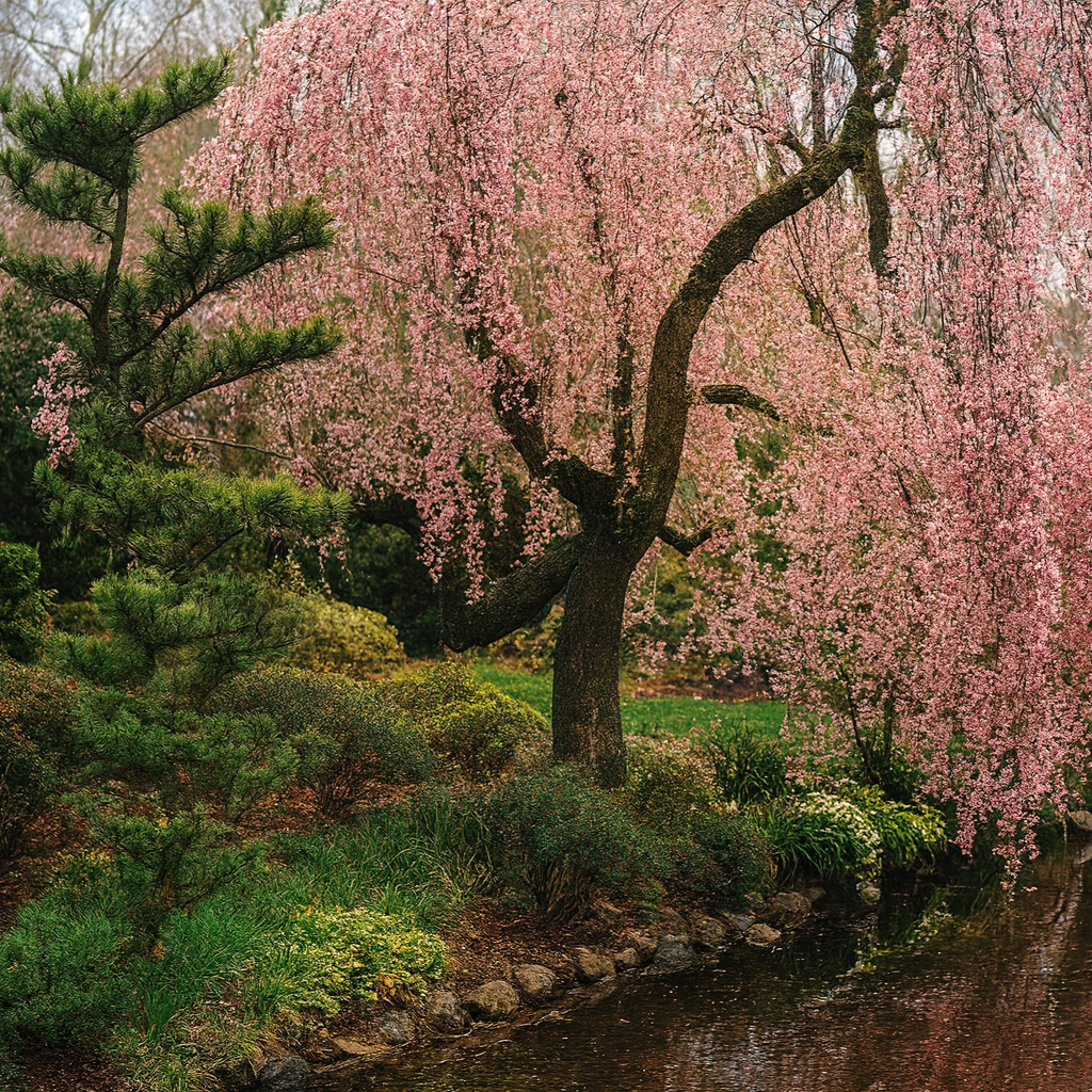 Cherry Blosson nature scene - representing hope, new beginnings, and emotional well-being