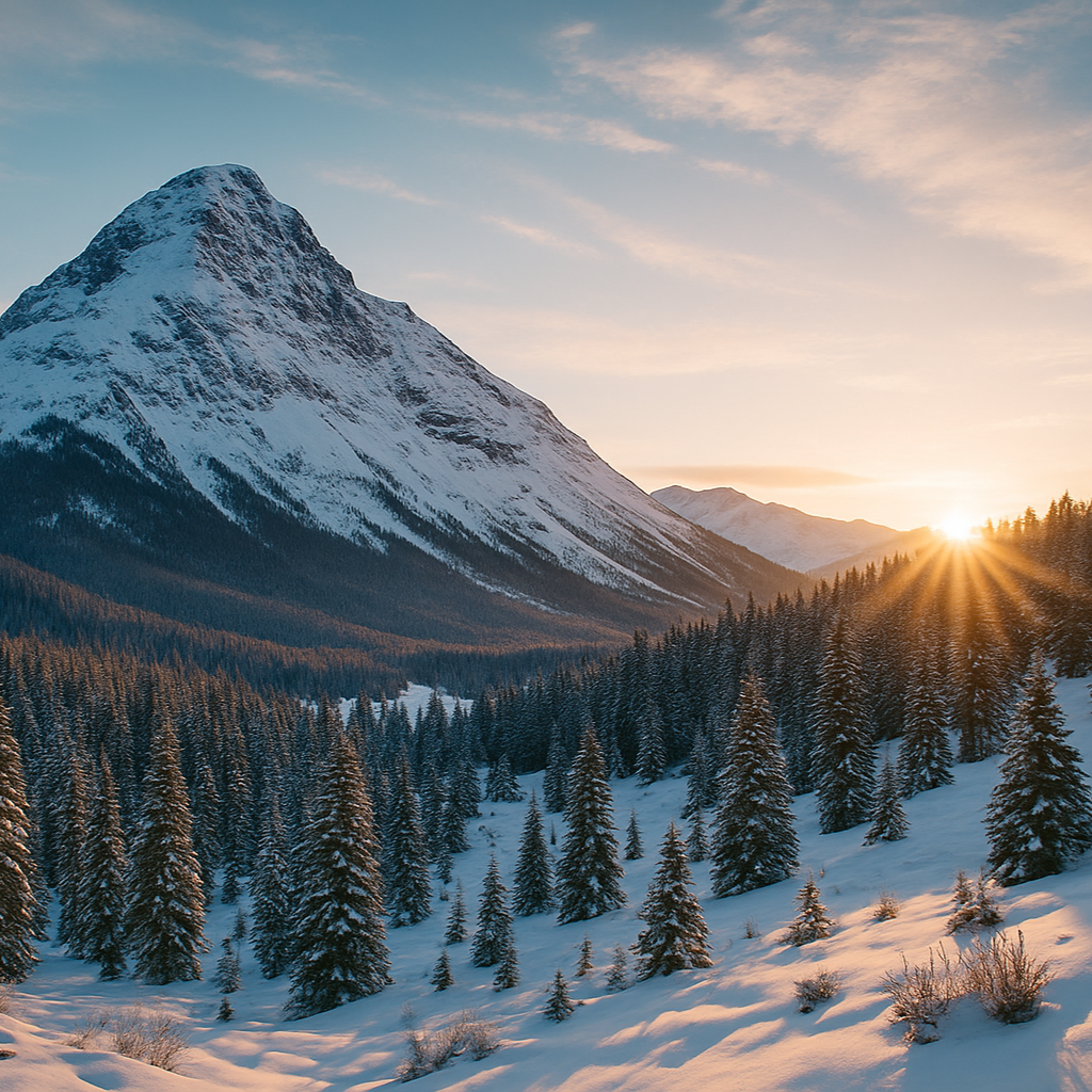 Snowy Mountains nature scene - symbolizing calm, stability, and inner peace through therapy